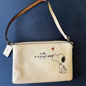 Coach Snoopy wristlet